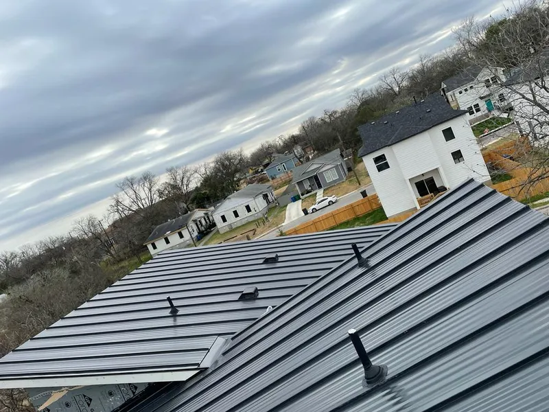 Standing seam metal roof panels with vents for Skylight Repair in Fallston
